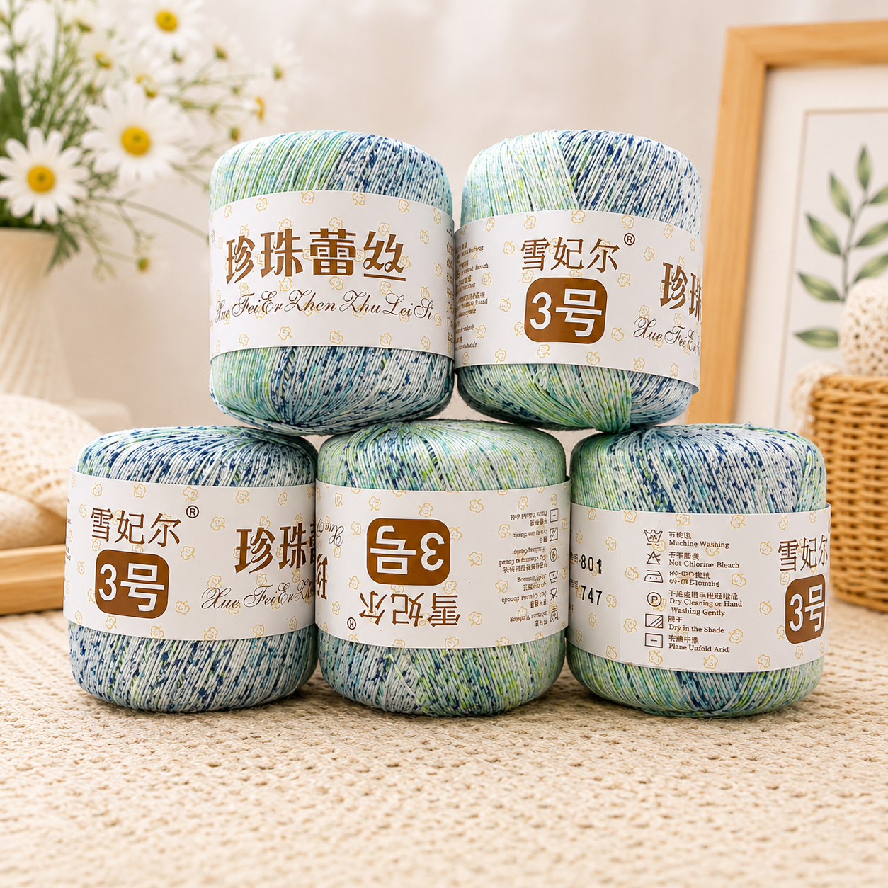 20番 レース糸 40g 約150m 他社製品・海外品