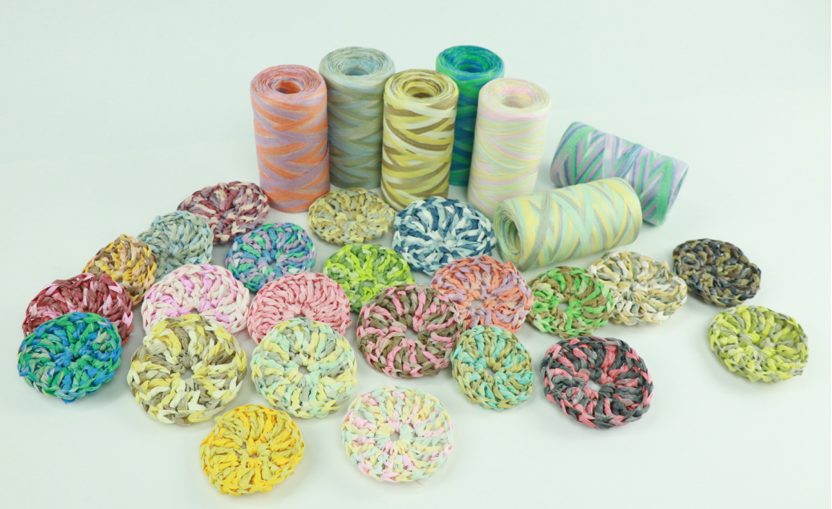 ペーパーラフィヤーン・テープヤーン　多色　 100g 約125m | かぎ針編み 麦わら帽子 カゴバッグ 手芸糸 2650